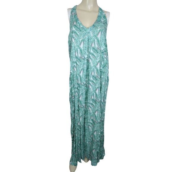 Bob Timberlake sleeveless summer Tropical Maxi dress size XL tall - Picture 2 of 16